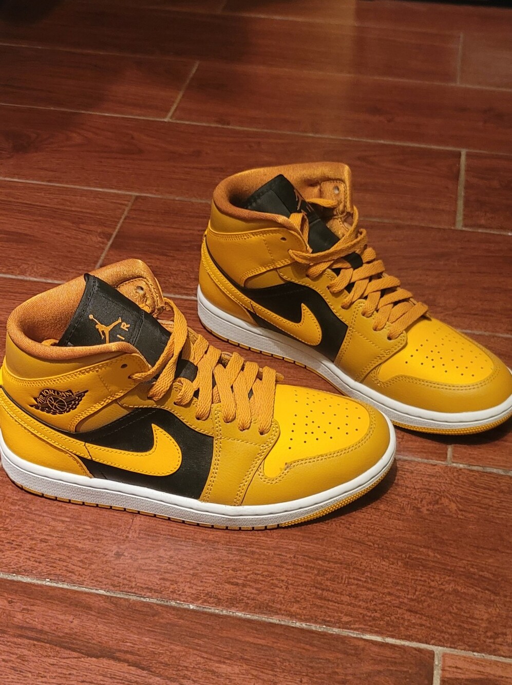 Jordan High-Top Sneakers in Yellow and Black